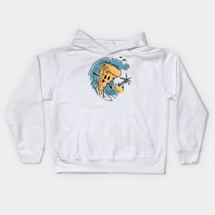 Pizza Surfing Kids Hoodie